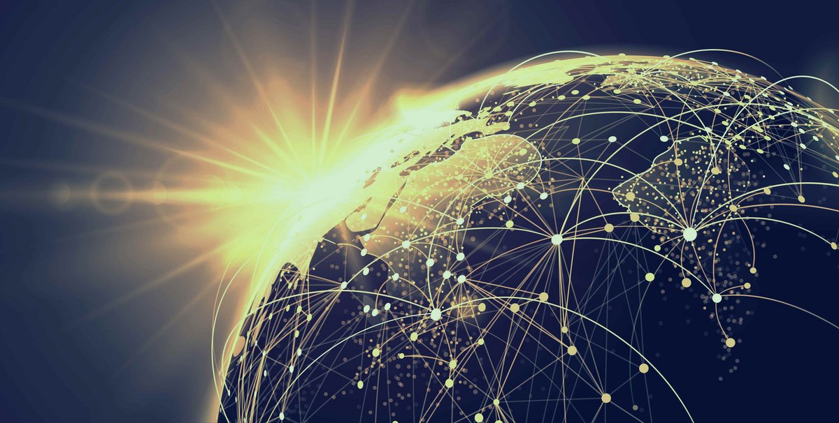 Globe with network_image by Pasko Maksim on Shutterstock